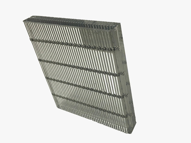 Vidrio laminado de malla metálica