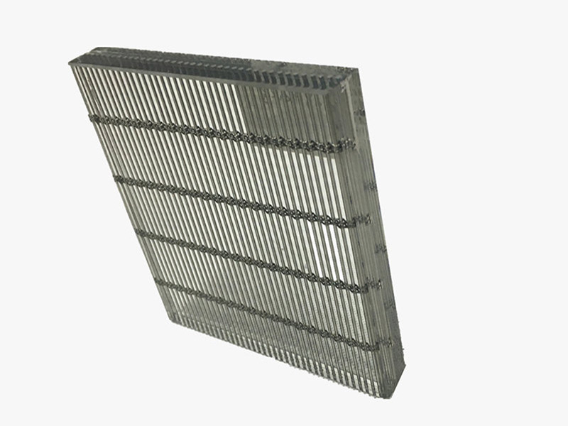 Vidrio laminado de malla metálica