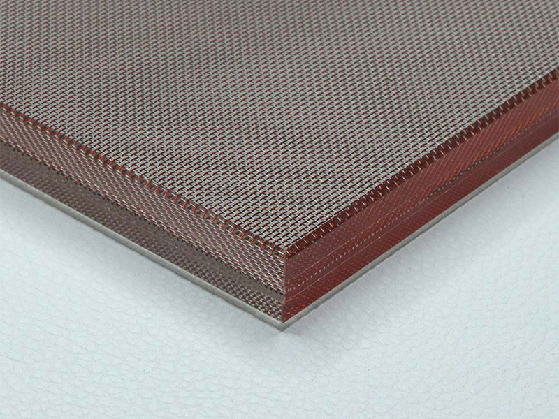 Vidrio laminado de malla metálica