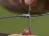 Valla de campo con articulación de bisagra