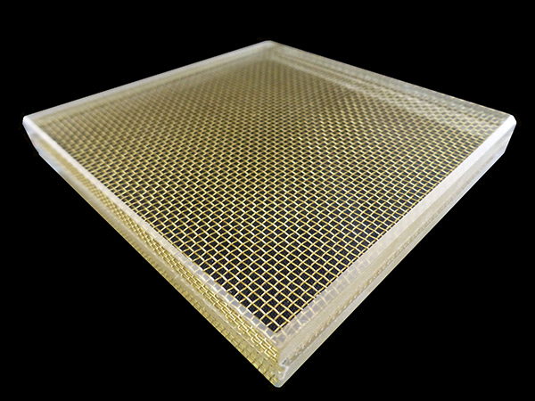 Vidrio laminado de malla metálica 01